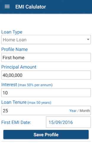 EMI Calculator Loan / Mortgage 2