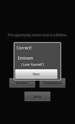 Eminem, Shakespeare, or Jesus? 1