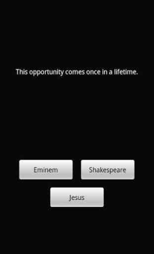 Eminem, Shakespeare, or Jesus? 2