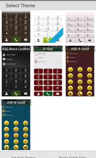 exDialer Blue-Gold theme 3