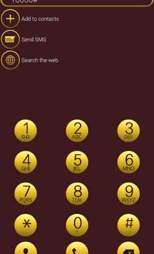 exDialer Red-Gold theme 1