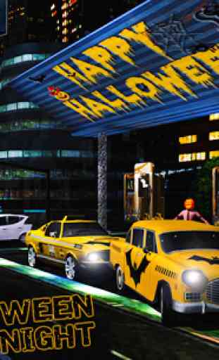 Halloween Car Taxi Monster 3D 3