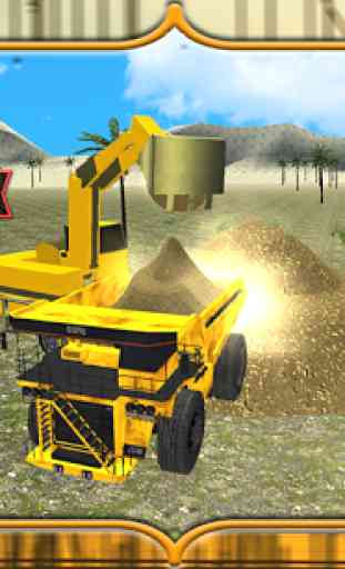 Heavy Excavator Sand Truck 3D 2