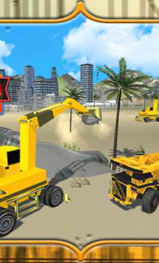 Heavy Excavator Sand Truck 3D 3