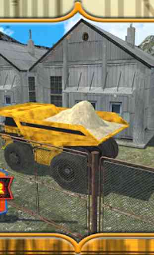 Heavy Excavator Sand Truck 3D 4