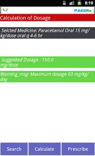 Kids Drug Dosage Calc - PaedRx 3