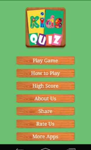 Kids Quiz Game 1