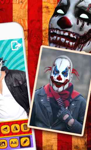 Killer Clown Mask Photo Editor 2