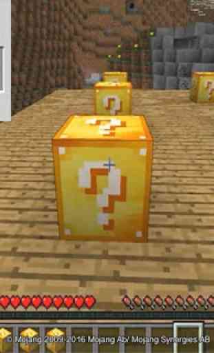 Lucky Gold Blocks Mod for MCPE 2