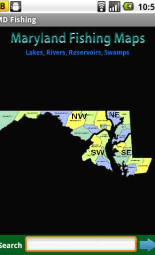 Maryland Fishing Maps - 5.4K 1