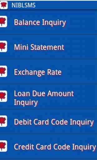 NIBL Mobile (SMS) Banking 2