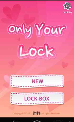 Only Your Lock;DIY Lock Screen 1