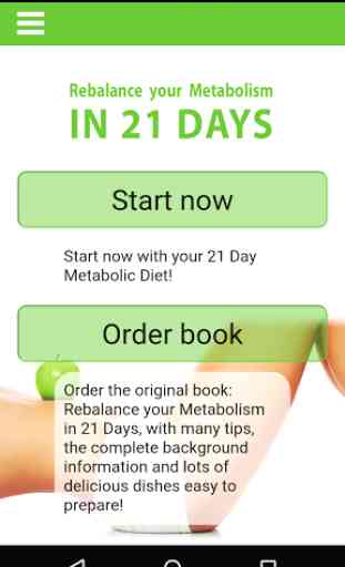 Rebalance your Metabolism 1