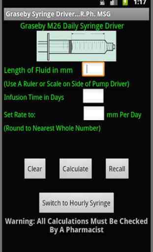 Syringe Pump Calculator 1