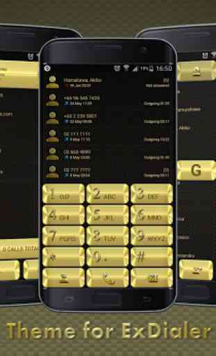 Theme for ExDialer Metal Gold 1