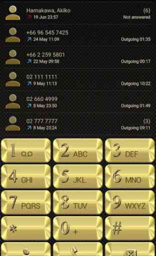 Theme for ExDialer Metal Gold 2