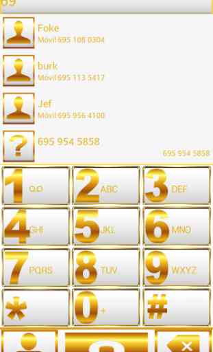 THEME GOLD WHITE FOR EXDIALER 2