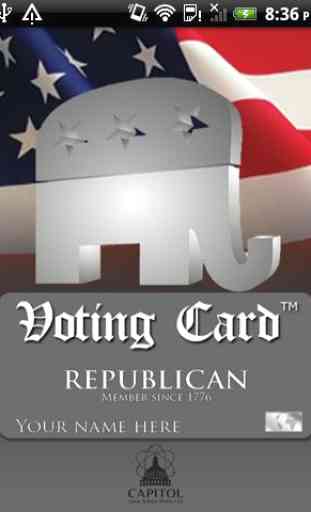 Voting Card Republican 1
