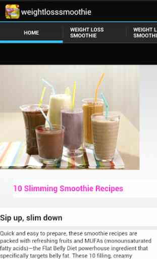 weight loss smoothie 1