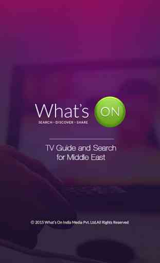 What's On Arabia: TV Guide App 1