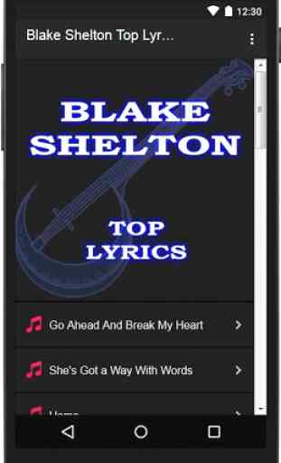 Blake Shelton Top Lyrics 1