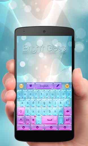 Bright Glass GO Keyboard Theme 1