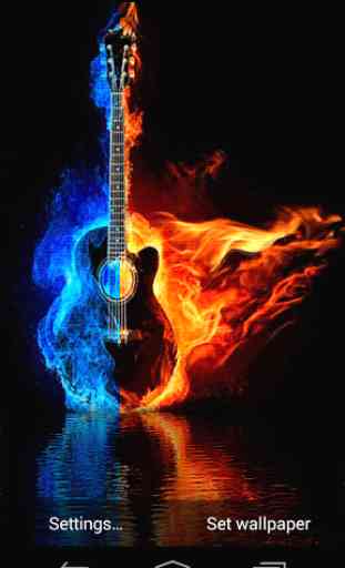 Burning Guitar Live Wallpaper 3