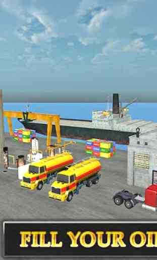 Cargo Ship Oil Transport Truck 3