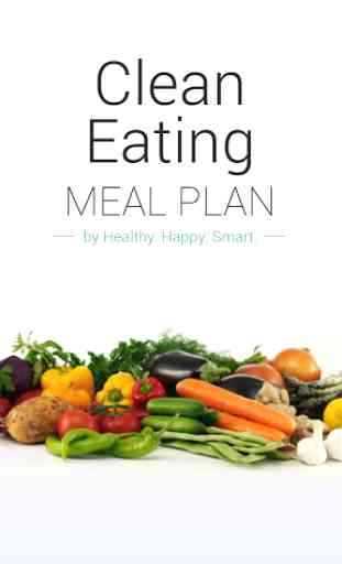 Clean Eating Meal Plan 1
