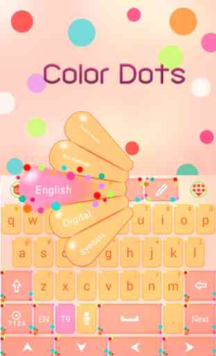 Color Dots GO Keyboard Theme 1
