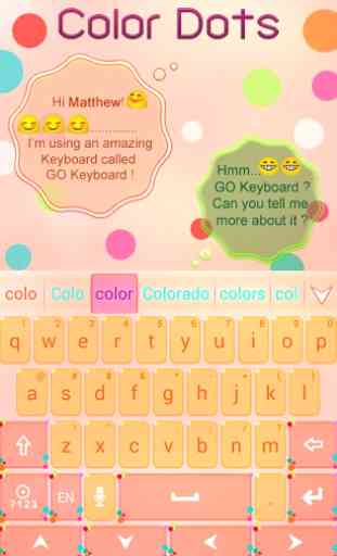 Color Dots GO Keyboard Theme 2