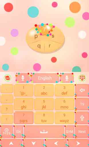 Color Dots GO Keyboard Theme 4