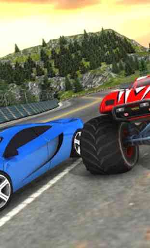 Crazy Car vs Monster Racing 3D 1