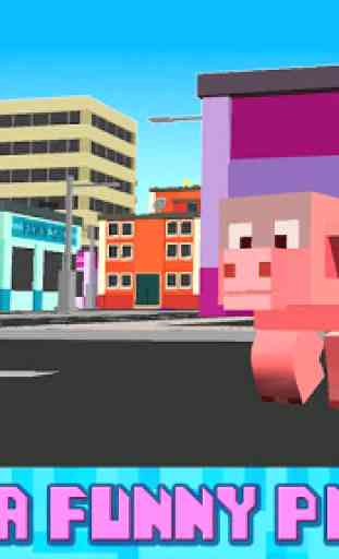 Cube Bad Pig City Rampage 3D 1