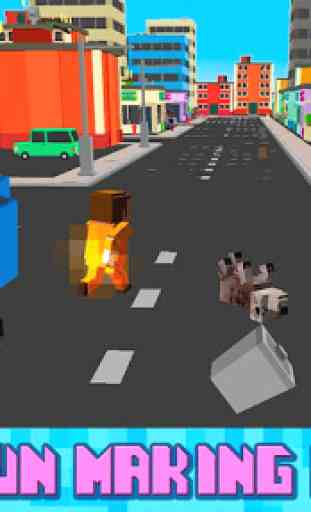 Cube Bad Pig City Rampage 3D 4