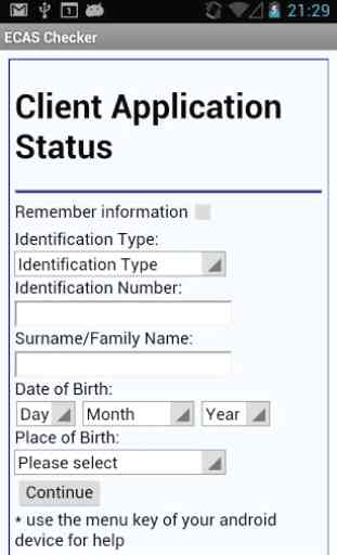 e-CAS application status 1