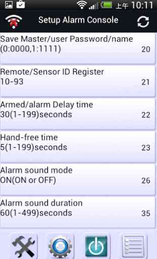 Fronti Alarm Setting app 2