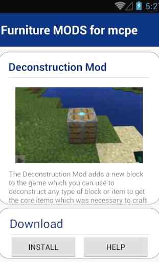 Furniture MODS for mcpe 3