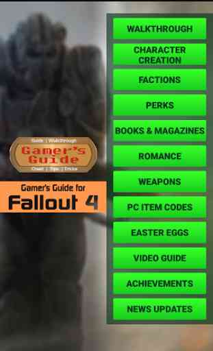 Gamer's Guide for Fallout 4 1