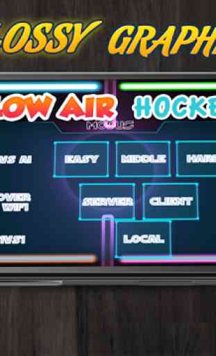 Glow Air Hockey Multiplayer 3