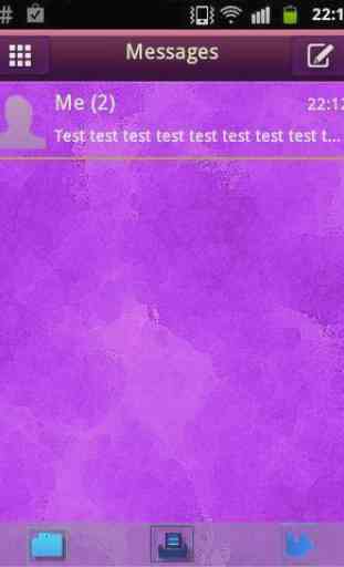 GO SMS Theme Purple Violet 1