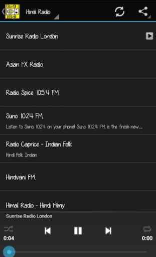 Hindi Indian FM Radio - Online 1