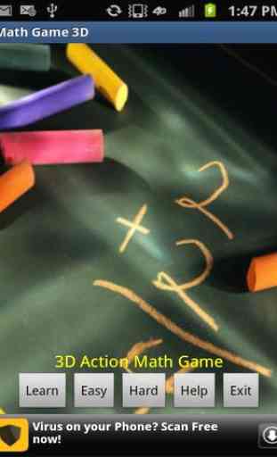 Math Game - 3D Action  Game 1