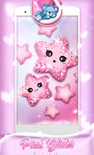 Pink Glitter Live Wallpaper  2