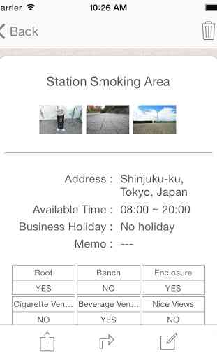 Smoking area info sharing map 2
