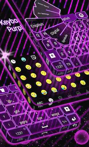 Themes Purple Neon For GO 1
