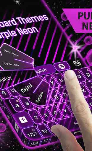 Themes Purple Neon For GO 2