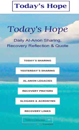 Today's Hope Al-Anon Sharings 1