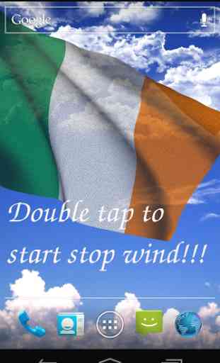 3D Ireland Flag Live Wallpaper 1