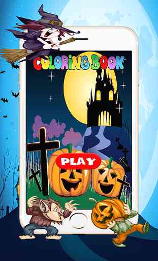 Halloween Kids Coloring Book 1